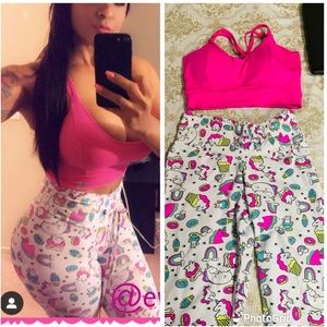 Every fit unicorn leggings with matching gym top